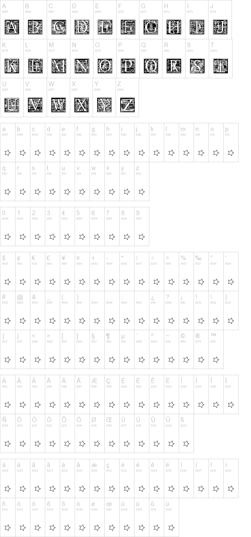 Picto Glyphs