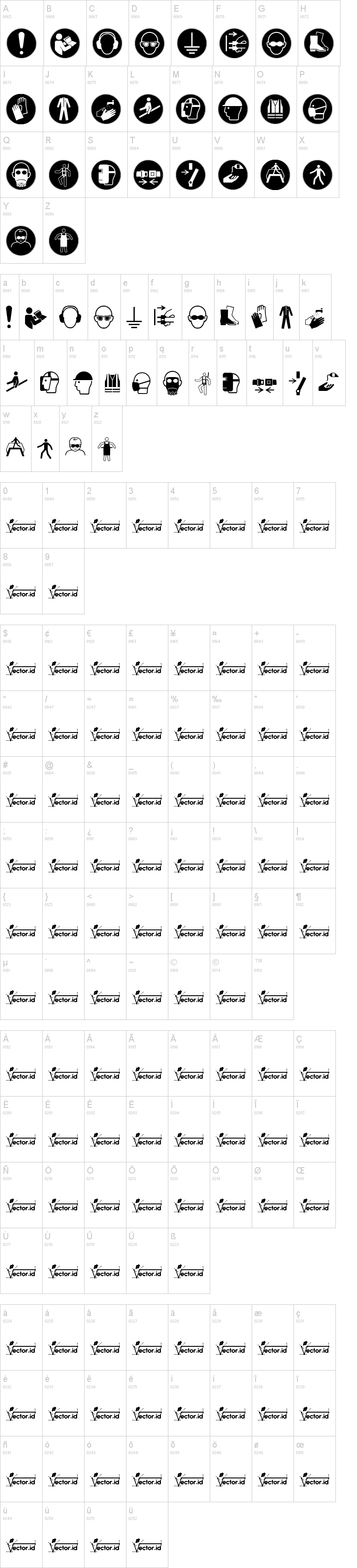Fonts Vector Iso 7010 Mandatory