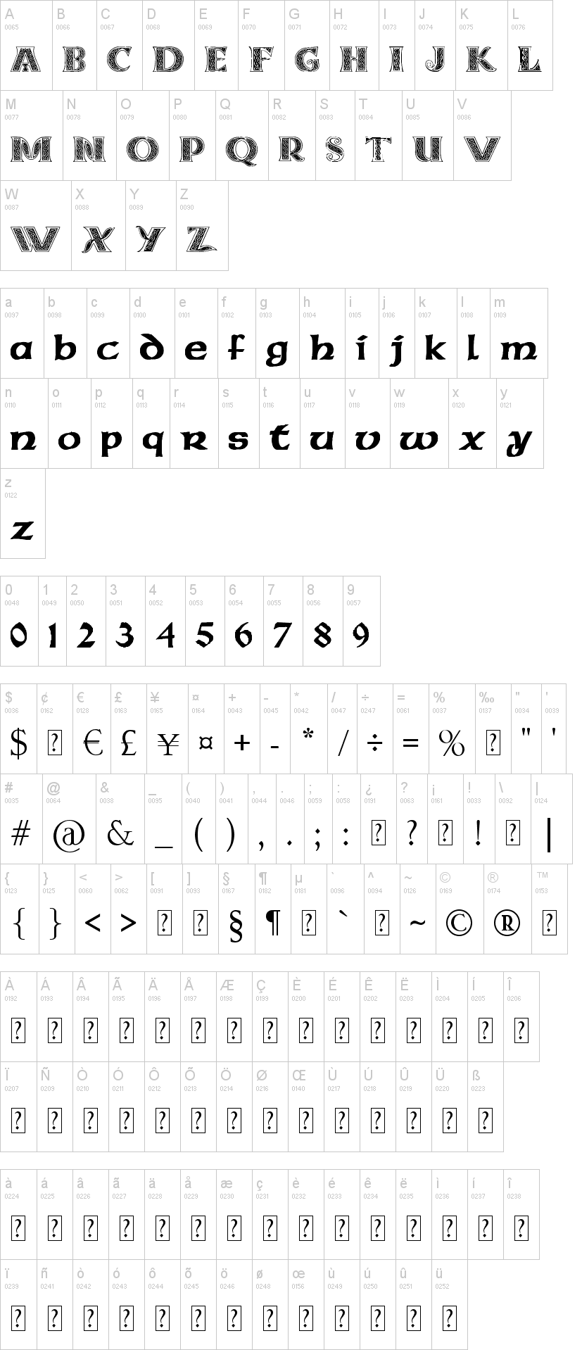 Pauls Celtic Font 3