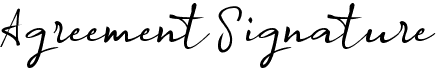 A Agreement Signature