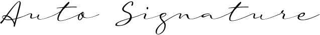 A Auto Signature