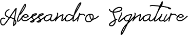 Alessandro Signature