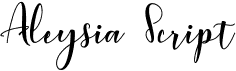 Aleysia Script