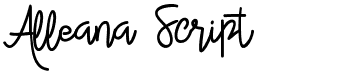 Alleana Script