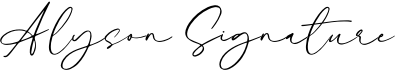 Alyson Signature