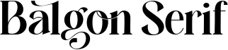 Balgon Serif