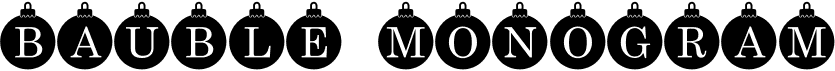 Bauble Monogram