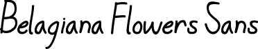 Belagiana Flowers Sans