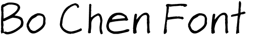 Bo Chen Font