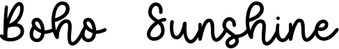 Boho Sunshine Script