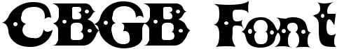 CBGB Font