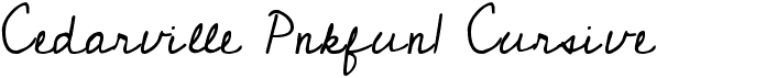 Cedarville Pnkfun1 Cursive