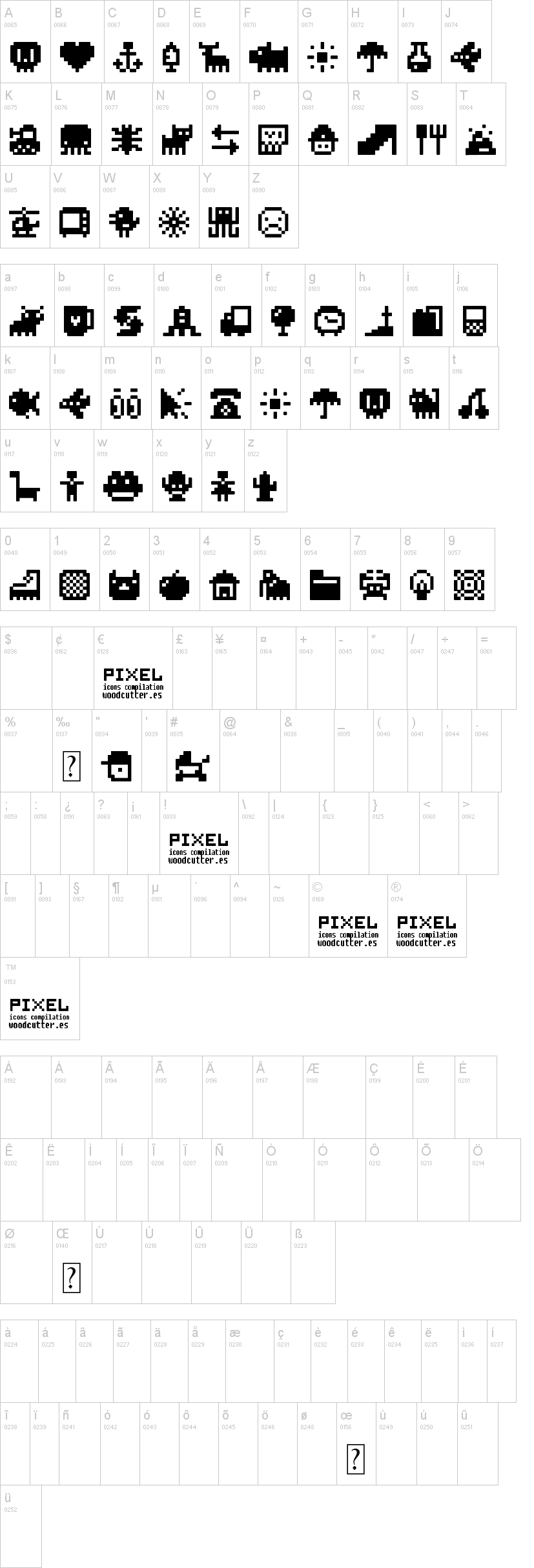 Pixel Icons Compilation