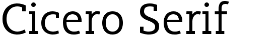 Cicero Serif