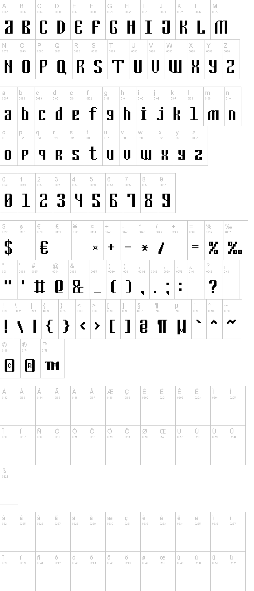 Cyrillic Pixel-7