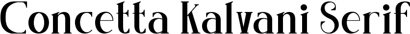 Concetta Kalvani Serif