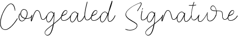 Congealed Signature