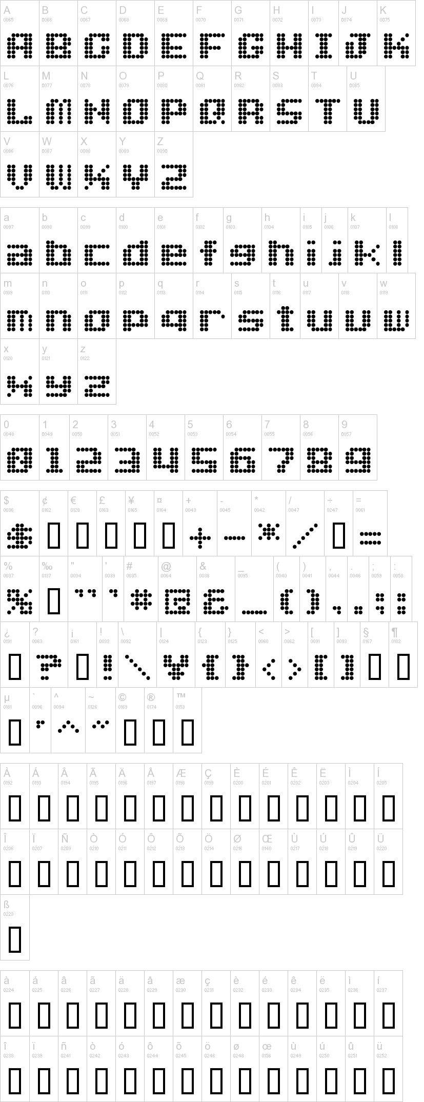 Dot Font