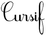 Cursif