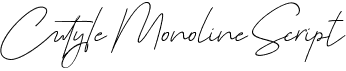 Cutyle Monoline Script