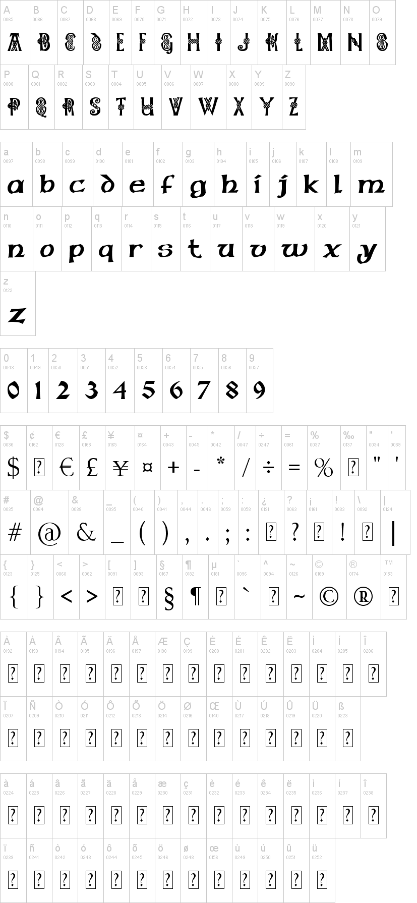 Pauls Celtic Font 1