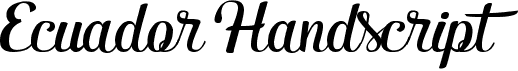 Ecuador Handscript