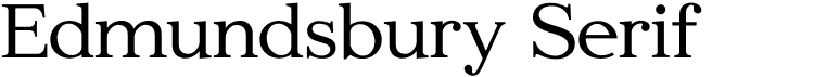 Edmundsbury Serif