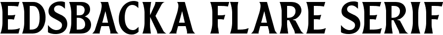 Edsbacka Flare Serif