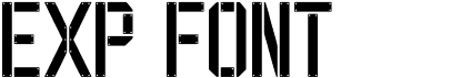 EXP Font