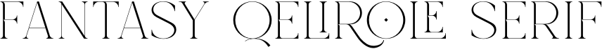 Fantasy Qelirole Serif