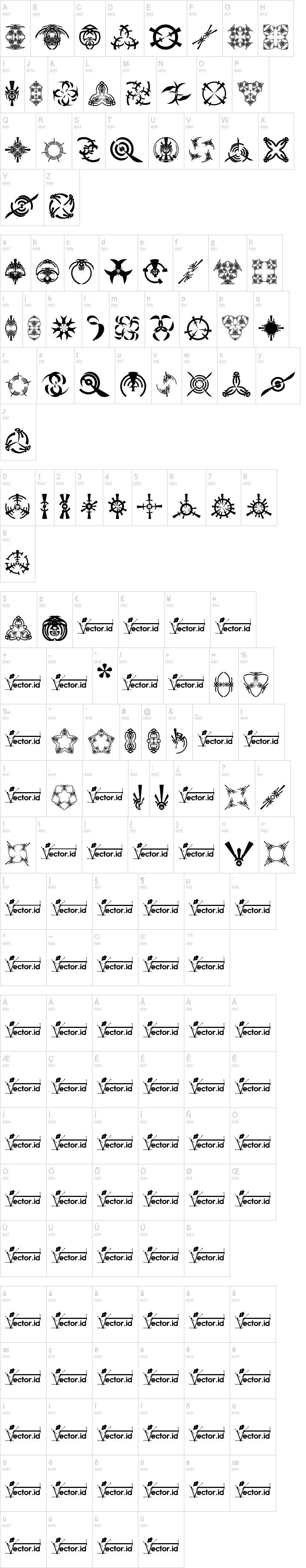 Fonts Vector Ancient Symbol