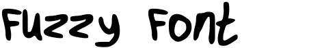 Fuzzy Font