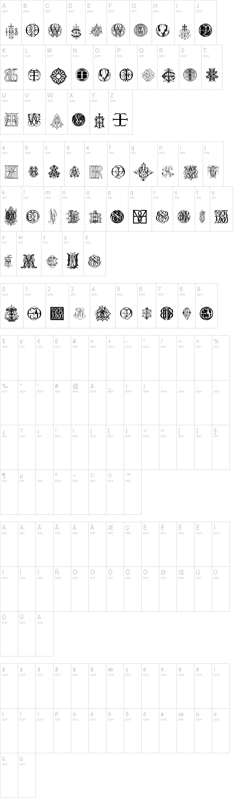 Intellecta Monograms Random Samples Ten