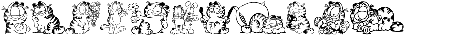 Garfield Hates Mondays Loves Fonts