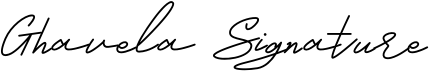 Ghavela Signature