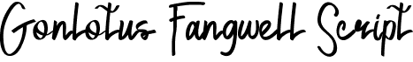 Gonlotus Fangwell Script