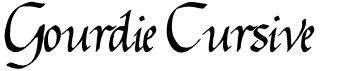 Gourdie Cursive