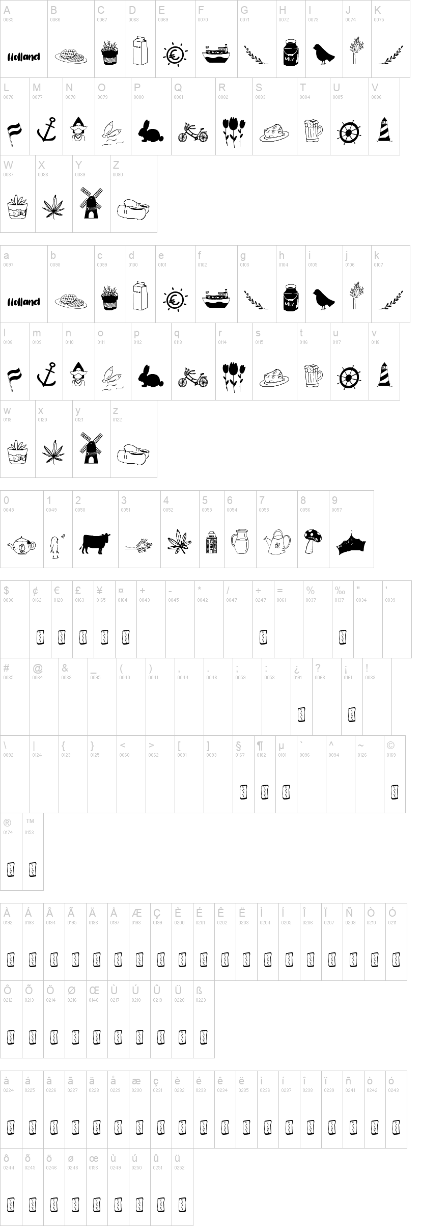 Holland Dingbats