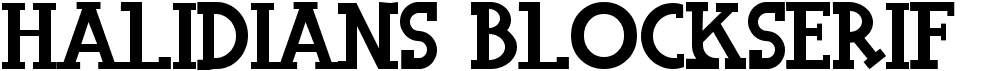 Halidians Blockserif