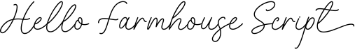 Hello Farmhouse Script