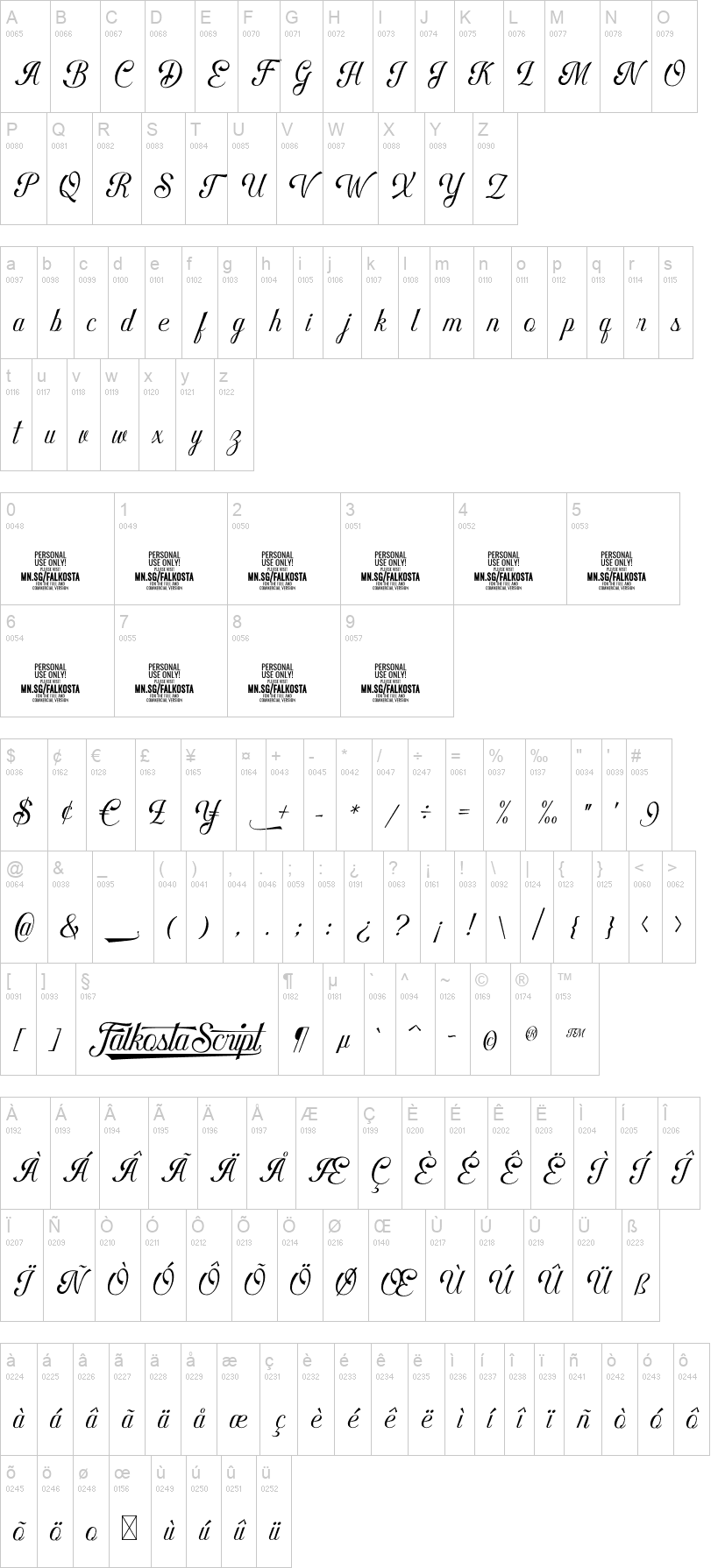 Falkosta Script