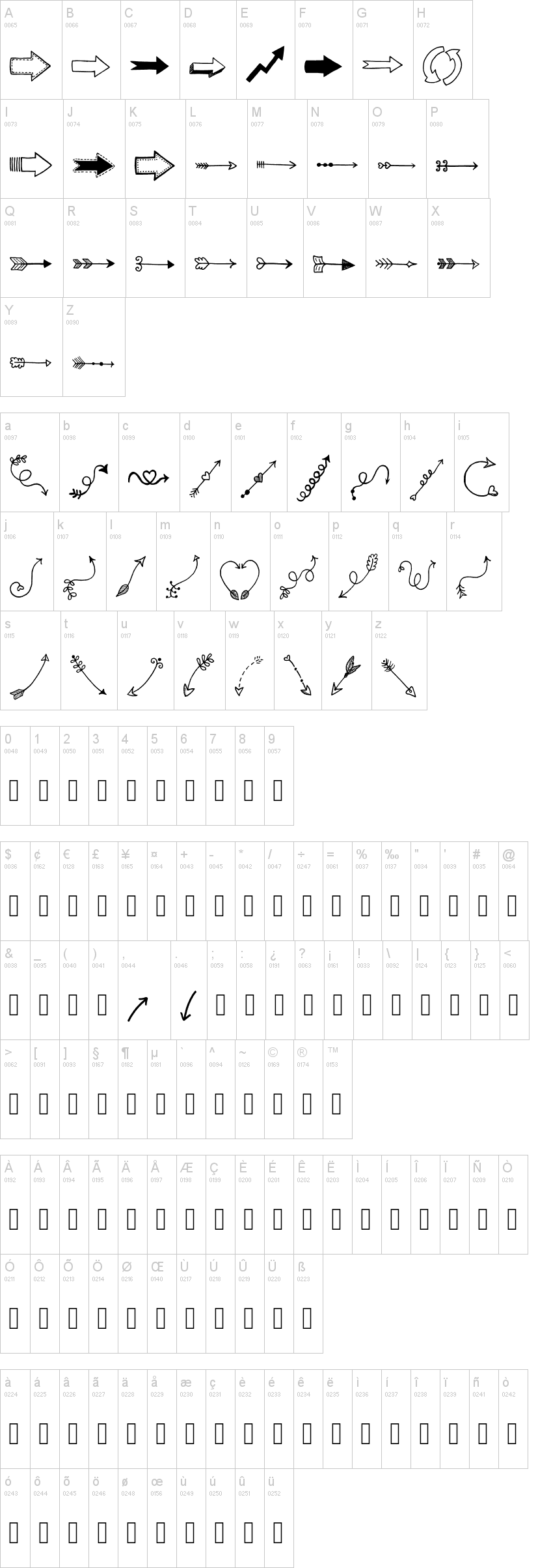 Tanaestel Doodle Arrows 01