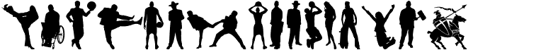 Human Silhouettes Free Eight