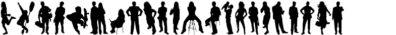 Human Silhouettes Free Six