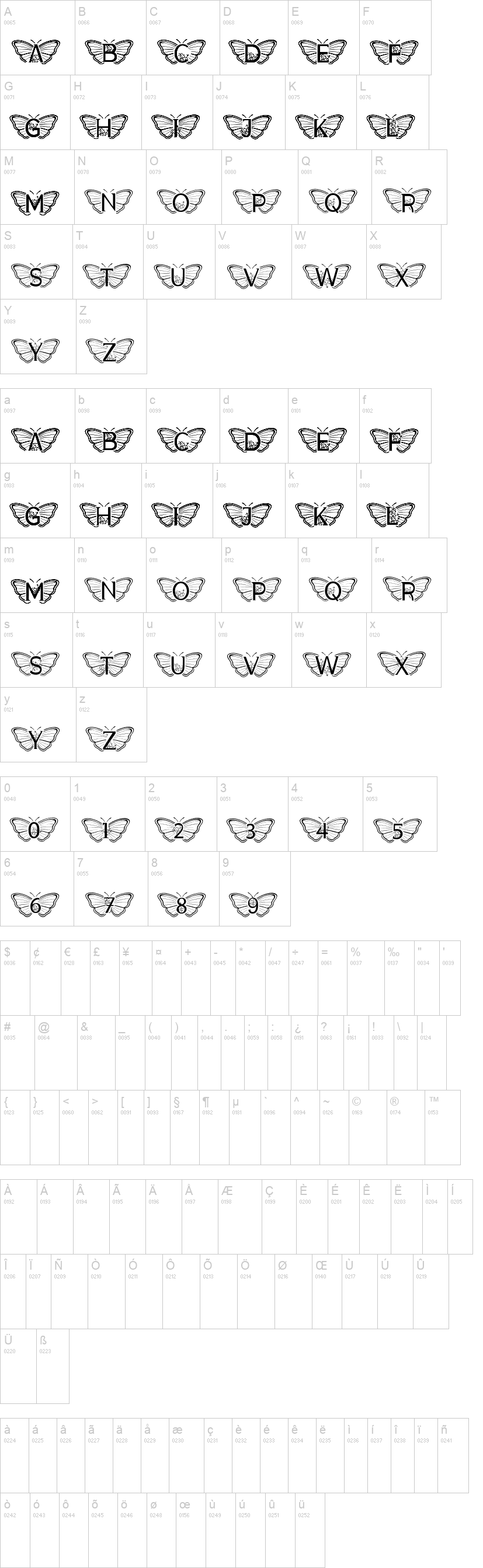 Monogram Butterfly