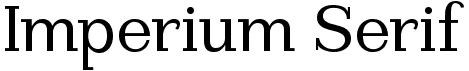 Imperium Serif