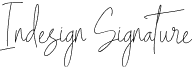 Indesign Signature