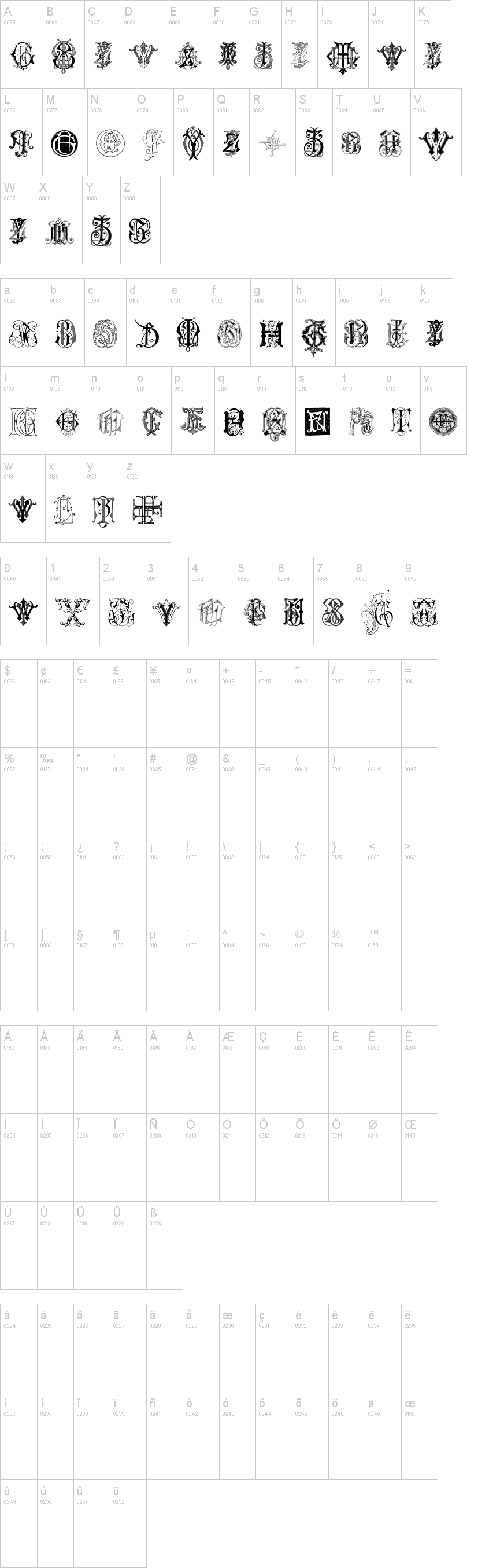 Intellecta Monograms Random Samples Seven