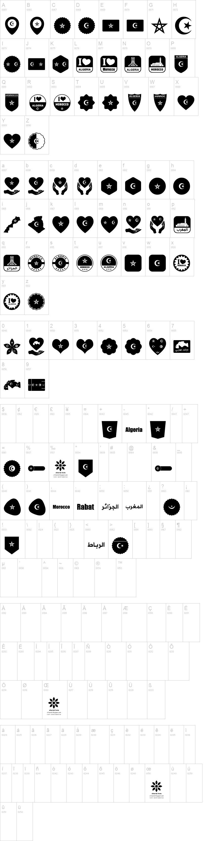 Font Morocco Algeria