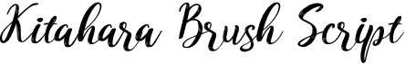 Kitahara Brush Script